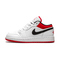 Air Jordan 1 Low GS 'White Gym Red' — UK 13.5 | EU 32 | US 1Y — Front View