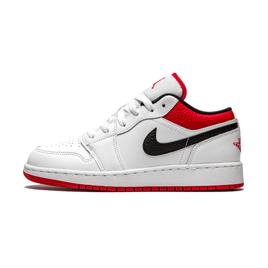 Air Jordan 1 Low GS 'White Gym Red' — UK 13.5 | EU 32 | US 1Y — Front View