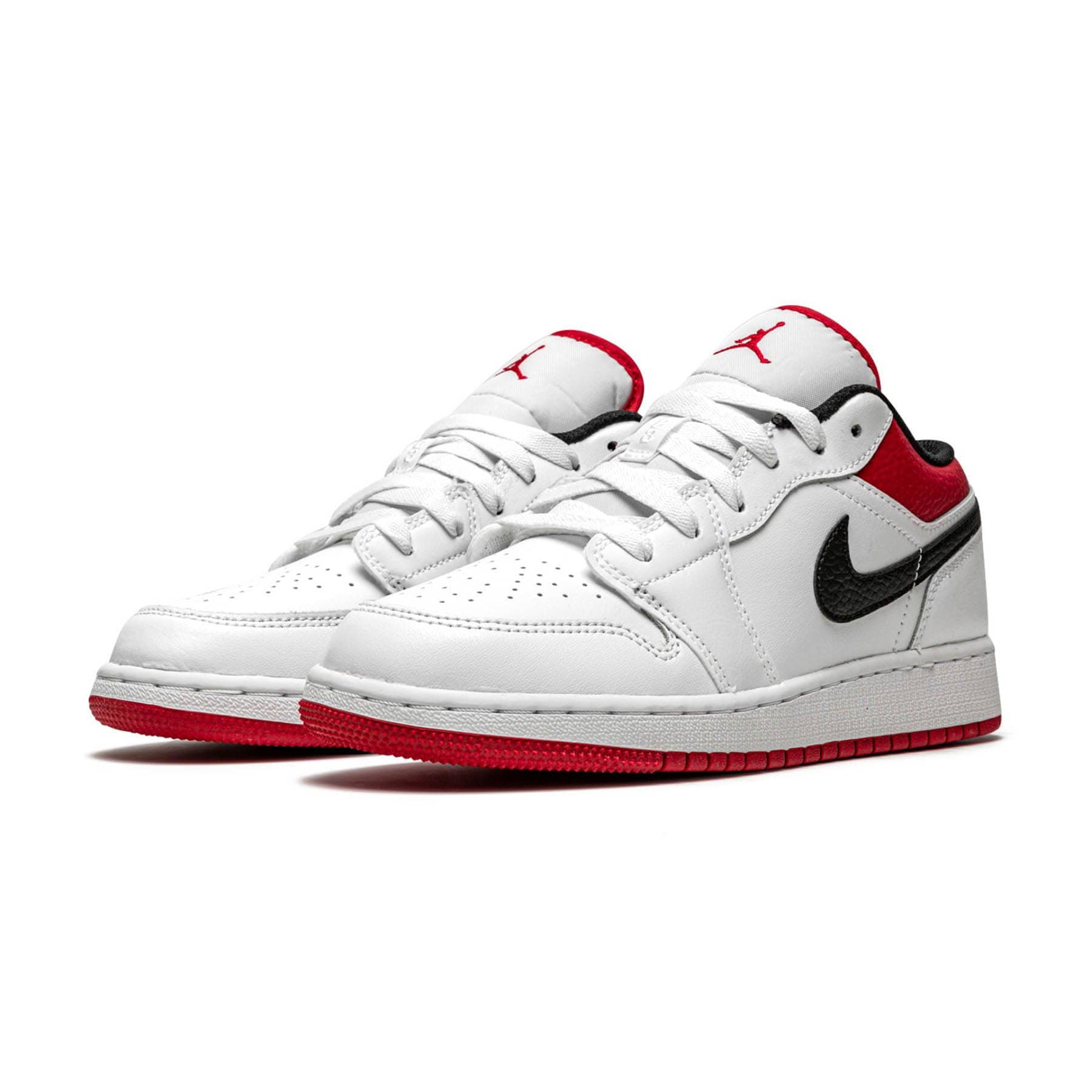 Air Jordan 1 Low GS 'White Gym Red' — UK 13.5 | EU 32 | US 1Y — Side View