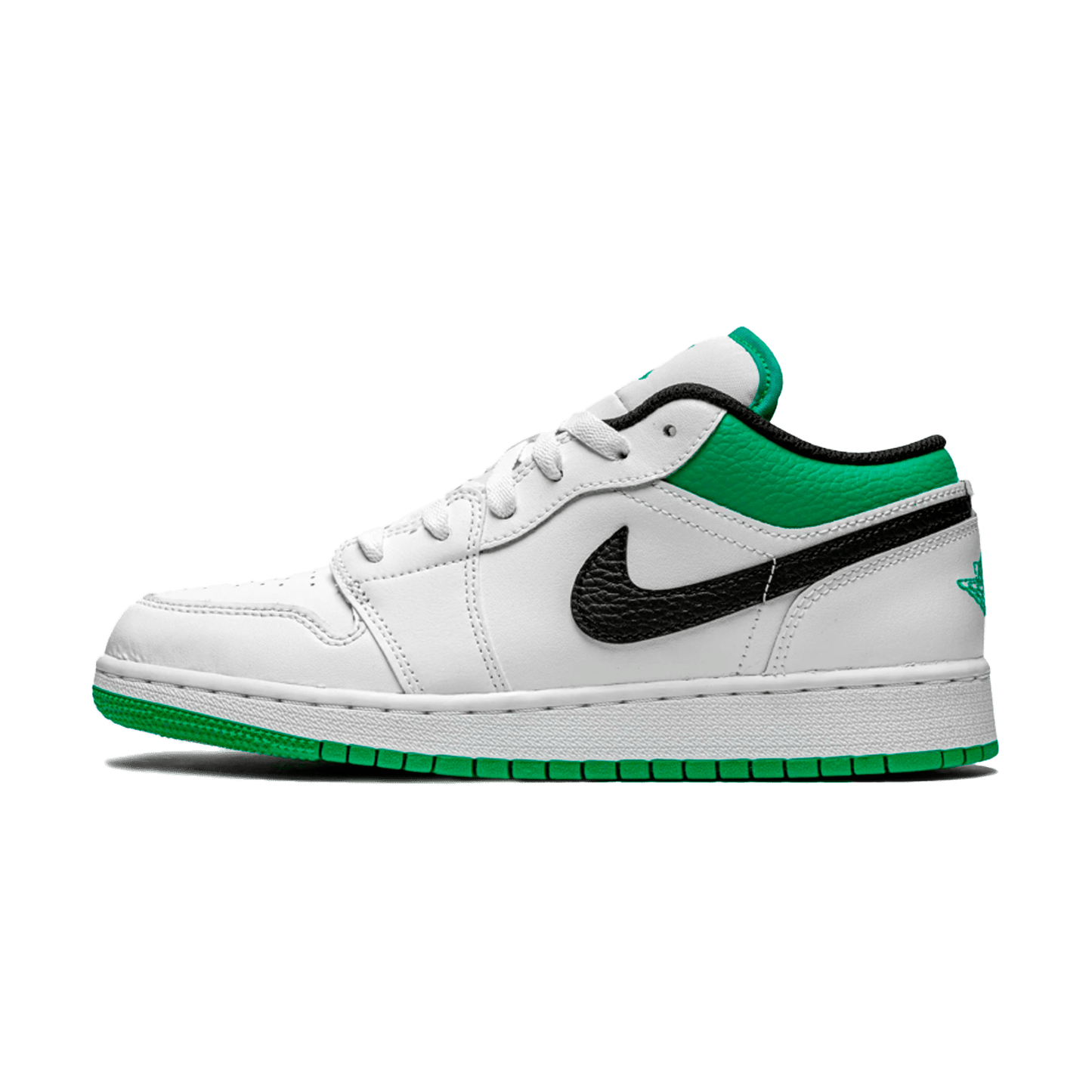 Air Jordan 1 Low GS 'White Lucky Green' — UK 13.5 | EU 32 | US 1Y — Front View