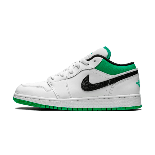 Air Jordan 1 Low GS 'White Lucky Green' — UK 13.5 | EU 32 | US 1Y — Front View