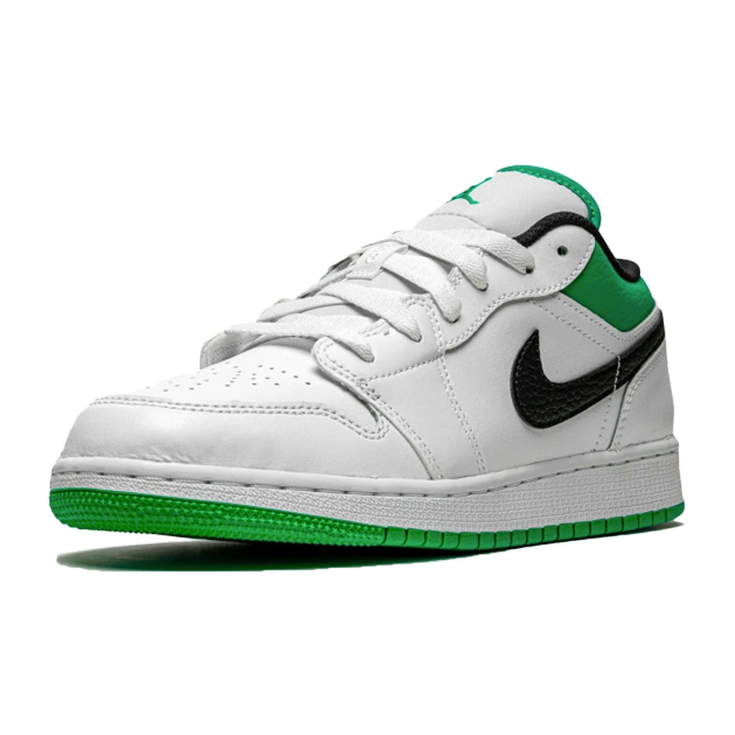 Air Jordan 1 Low GS 'White Lucky Green' — UK 13.5 | EU 32 | US 1Y — Top View