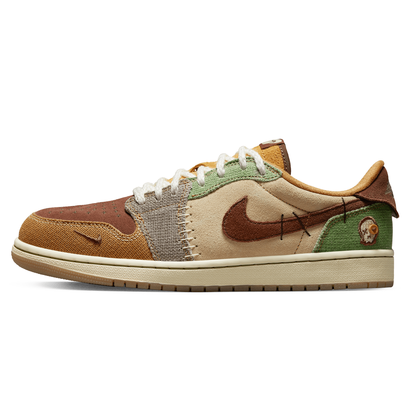 Zion Williamson x Air Jordan 1 Retro Low OG 'Voodoo' — UK 3 | EU 35.5 | US 3.5 — Front View