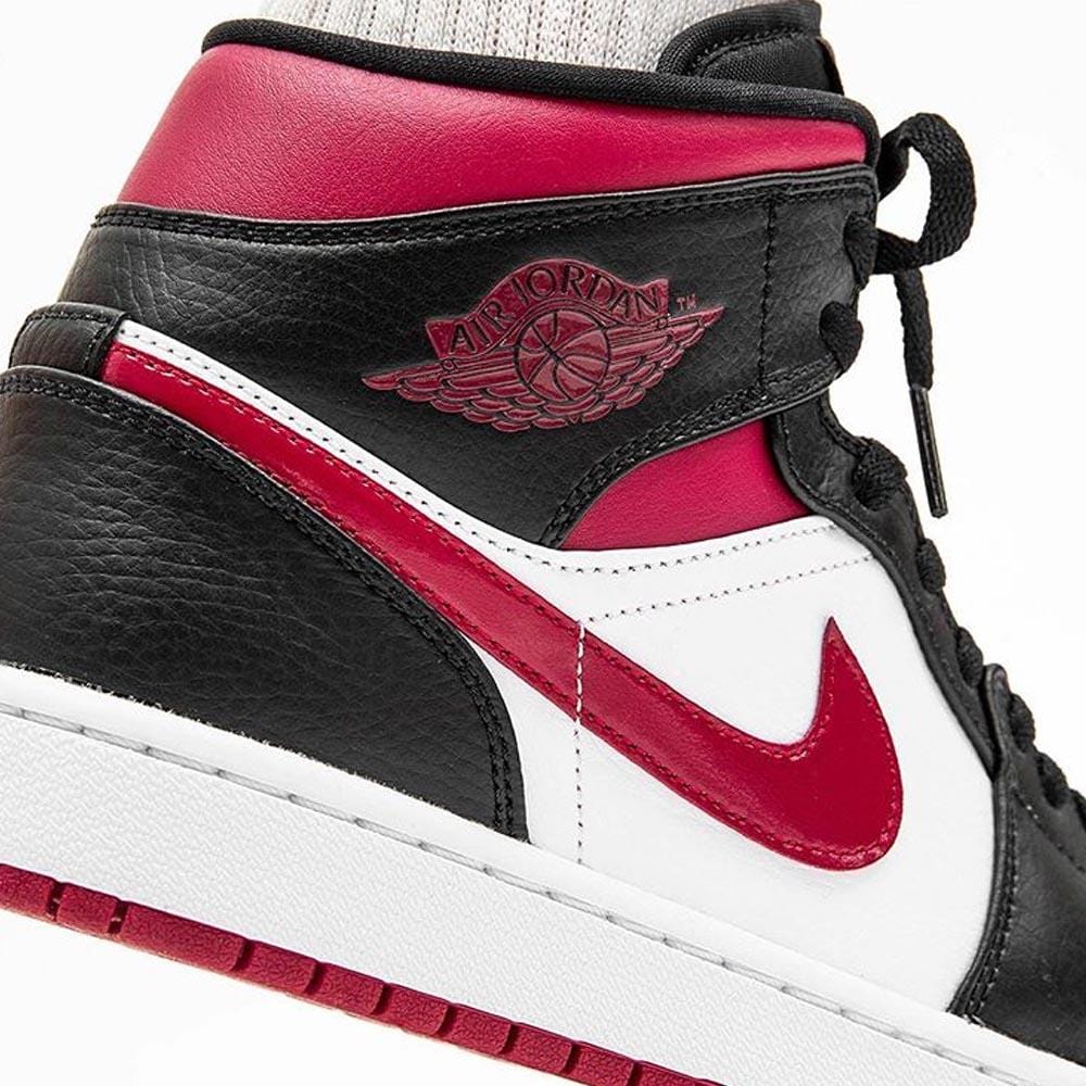 Air Jordan 1 Mid “Bred Toe” — UK 3 | EU 35.5 | US 3.5 — Back View