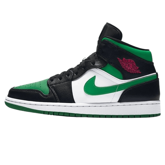 Air Jordan 1 Mid 'Pine Green' — UK 3 | EU 35.5 | US 3.5 — Front View