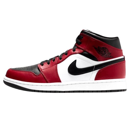 Air Jordan 1 Mid 'Chicago Black Toe' — UK 3 | EU 35.5 | US 3.5 — Front View