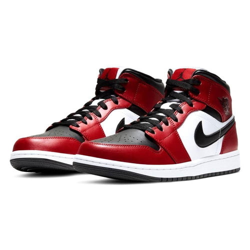 Air Jordan 1 Mid 'Chicago Black Toe' — UK 3 | EU 35.5 | US 3.5 — Side View