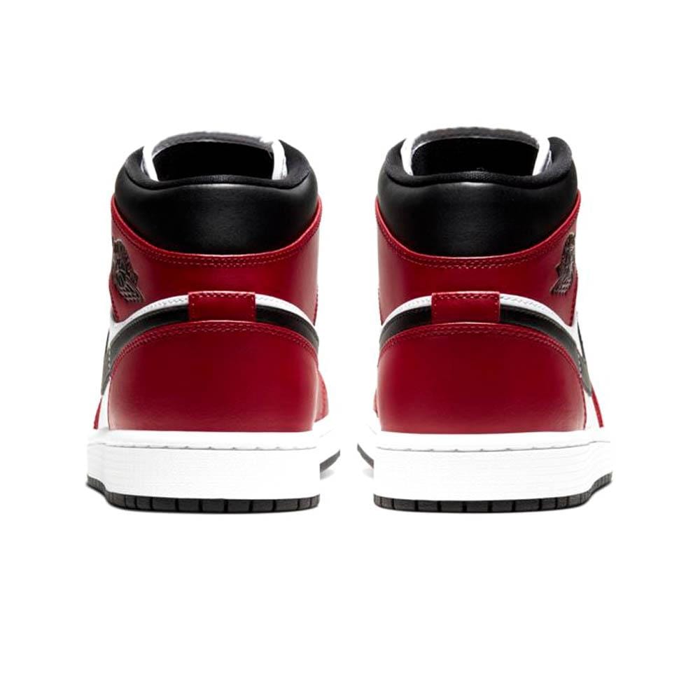 Air Jordan 1 Mid 'Chicago Black Toe' — UK 3 | EU 35.5 | US 3.5 — Back View