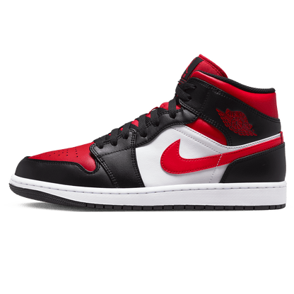 Air Jordan 1 Mid 'Black Fire Red' — UK 3 | EU 35.5 | US 3.5 — Front View
