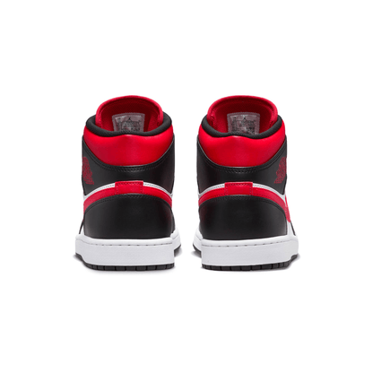 Air Jordan 1 Mid 'Black Fire Red' — UK 3 | EU 35.5 | US 3.5 — Top View