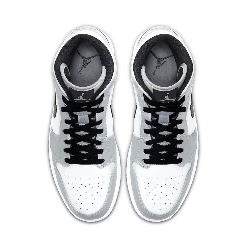 Air Jordan 1 Mid 'Smoke Grey' — UK 3 | EU 35.5 | US 3.5 — Top View
