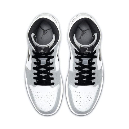 Air Jordan 1 Mid 'Smoke Grey' — UK 3 | EU 35.5 | US 3.5 — Top View