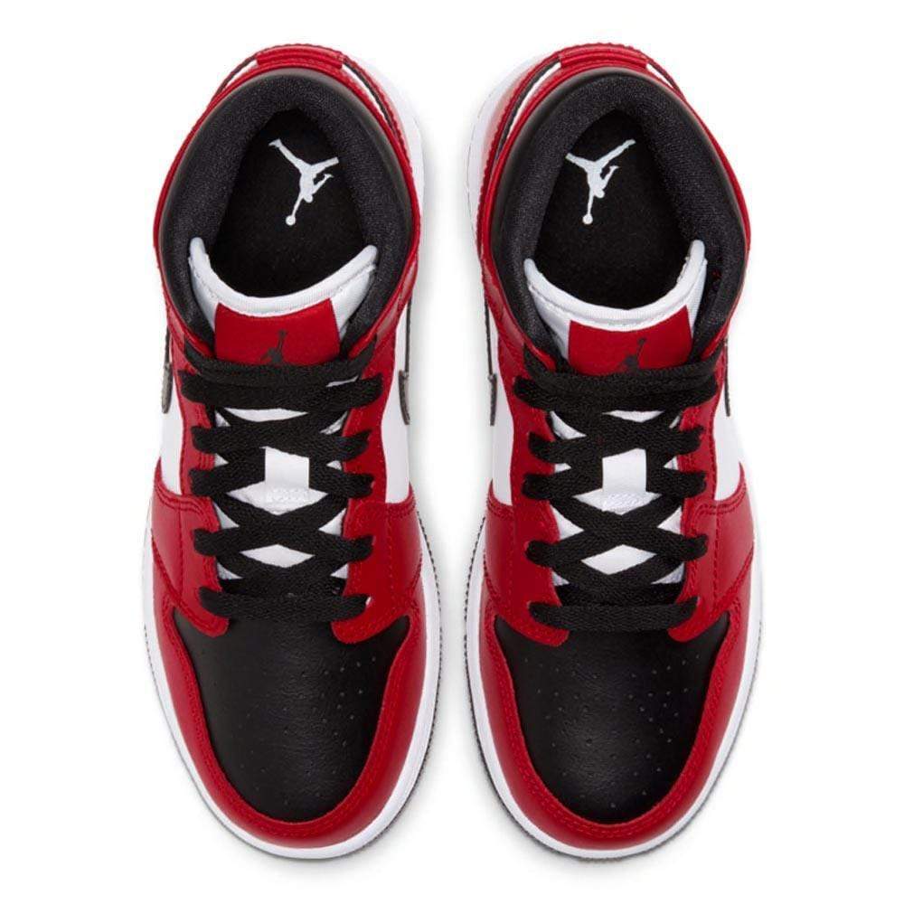 Air Jordan 1 Mid GS 'Chicago Black Toe' — UK 13.5 | EU 32 | US 1Y — Top View