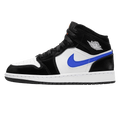 Air Jordan 1 Mid GS 'Black Racer Blue' — UK 13.5 | EU 32 | US 1Y — Front View