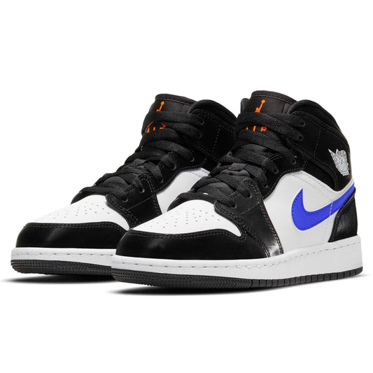 Air Jordan 1 Mid GS 'Black Racer Blue' — UK 13.5 | EU 32 | US 1Y — Side View