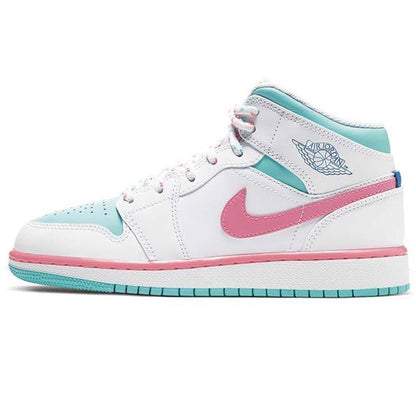 Air Jordan 1 Mid GS 'Digital Pink' — UK 13.5 | EU 32 | US 1Y — Front View