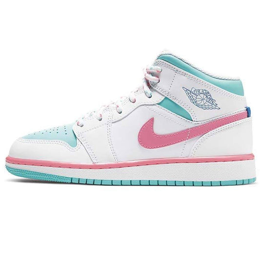 Air Jordan 1 Mid GS 'Digital Pink' — UK 13.5 | EU 32 | US 1Y — Front View