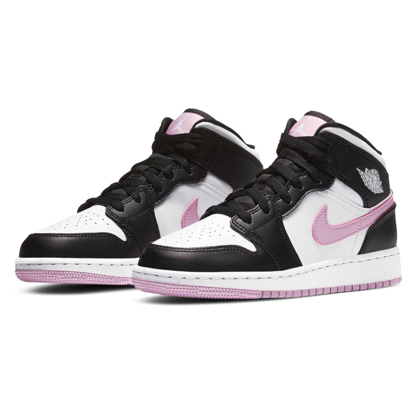 Air Jordan 1 Mid GS 'White Light Arctic Pink' — UK 13.5 | EU 32 | US 1Y — Side View