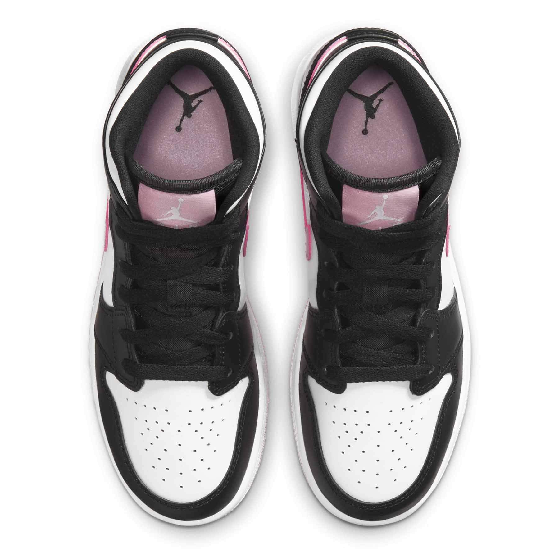 Air Jordan 1 Mid GS 'White Light Arctic Pink' — UK 13.5 | EU 32 | US 1Y — Back View