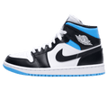 Air Jordan 1 Wmns Mid 'Royal Black Blue' — UK 2.5 | EU 35.5 | US 5 — Front View