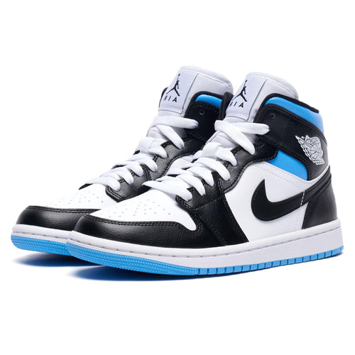 Air Jordan 1 Wmns Mid 'Royal Black Blue' — UK 2.5 | EU 35.5 | US 5 — Side View