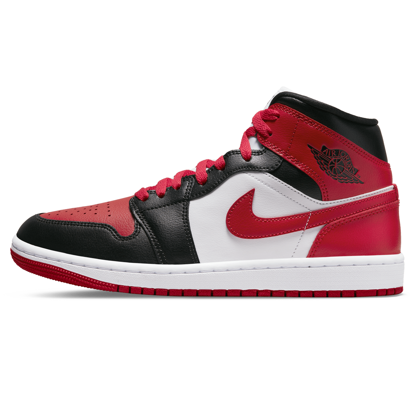 Air Jordan 1 Mid Wmns 'Alternate Bred Toe' — UK 2.5 | EU 35.5 | US 5 — Front View