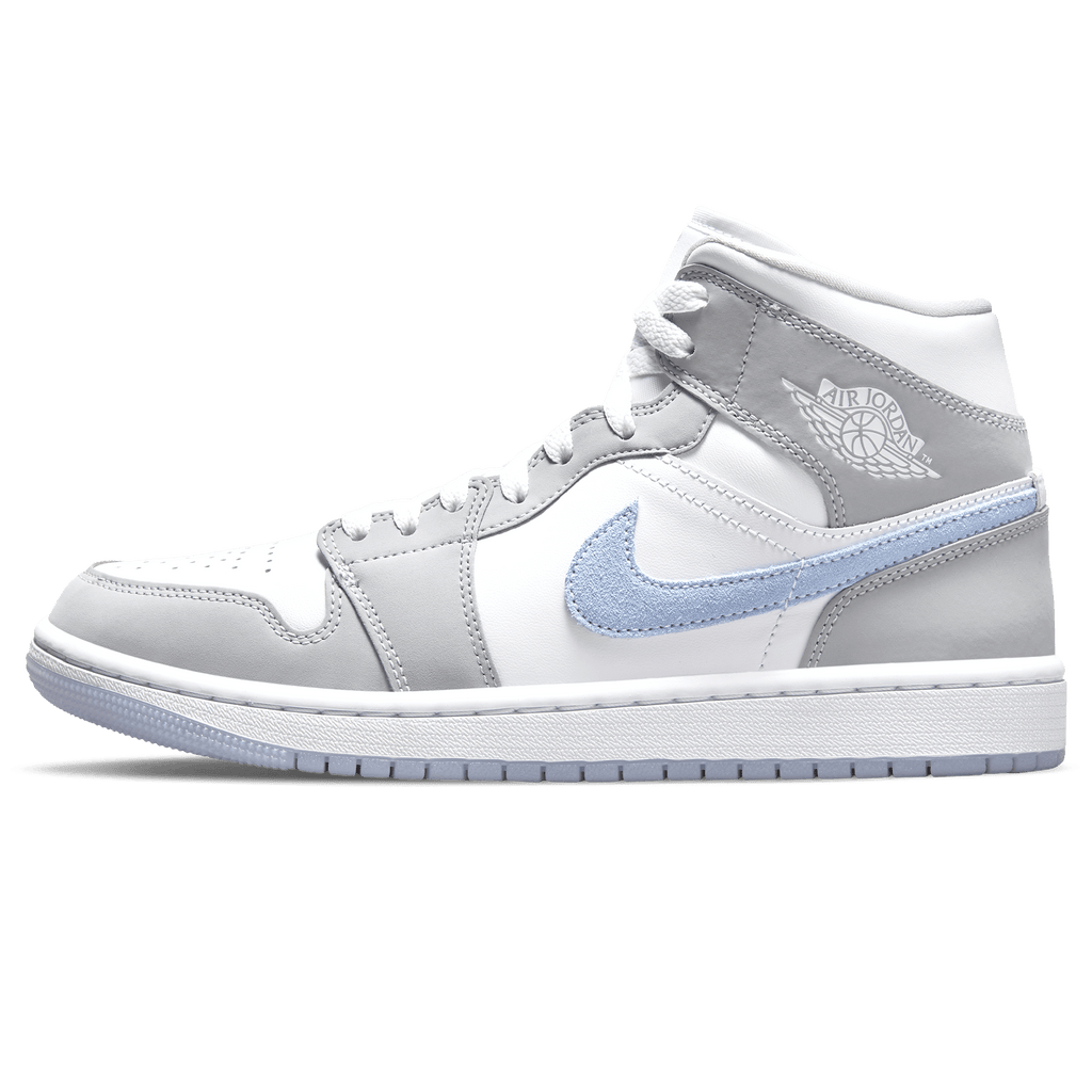 Air Jordan 1 Mid Wmns 'White Wolf Grey' — UK 2.5 | EU 35.5 | US 5 — Front View
