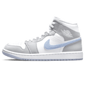 Air Jordan 1 Mid Wmns 'White Wolf Grey' — UK 2.5 | EU 35.5 | US 5 — Front View