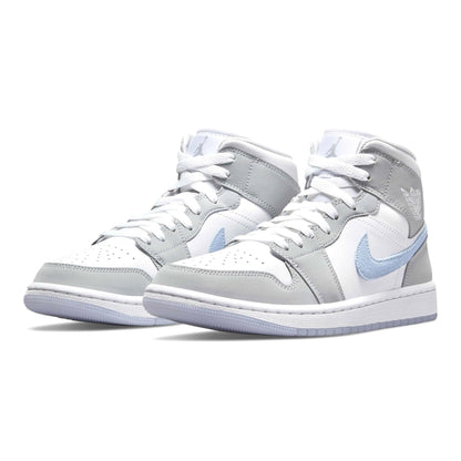 Air Jordan 1 Mid Wmns 'White Wolf Grey' — UK 2.5 | EU 35.5 | US 5 — Side View