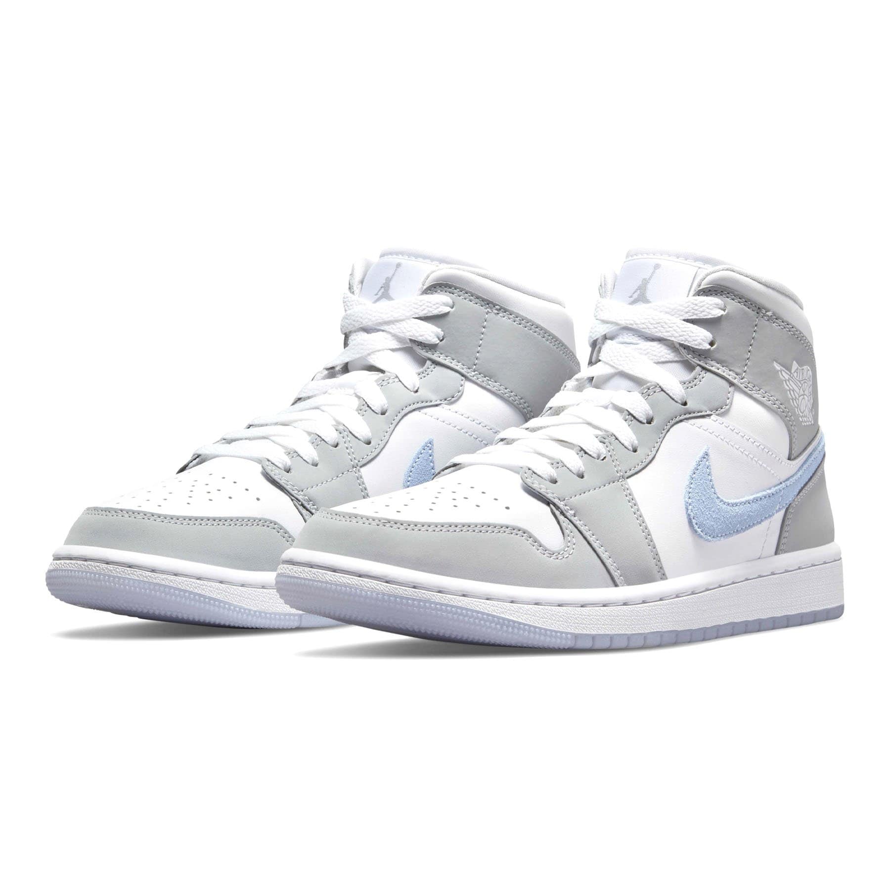 Air Jordan 1 Mid Wmns 'White Wolf Grey' — UK 2.5 | EU 35.5 | US 5 — Side View