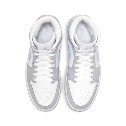 Air Jordan 1 Mid Wmns 'White Wolf Grey' — UK 2.5 | EU 35.5 | US 5 — Top View