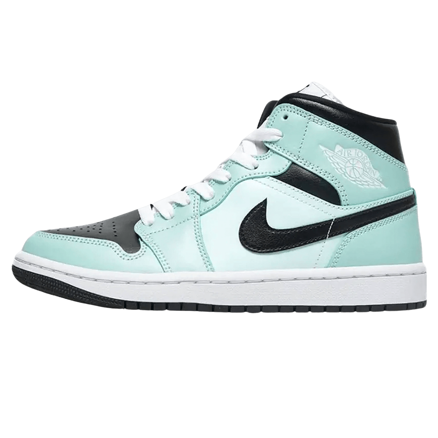 Air Jordan 1 Mid Wmns 'Aqua Blue Tint' — UK 2.5 | EU 35.5 | US 5 — Front View
