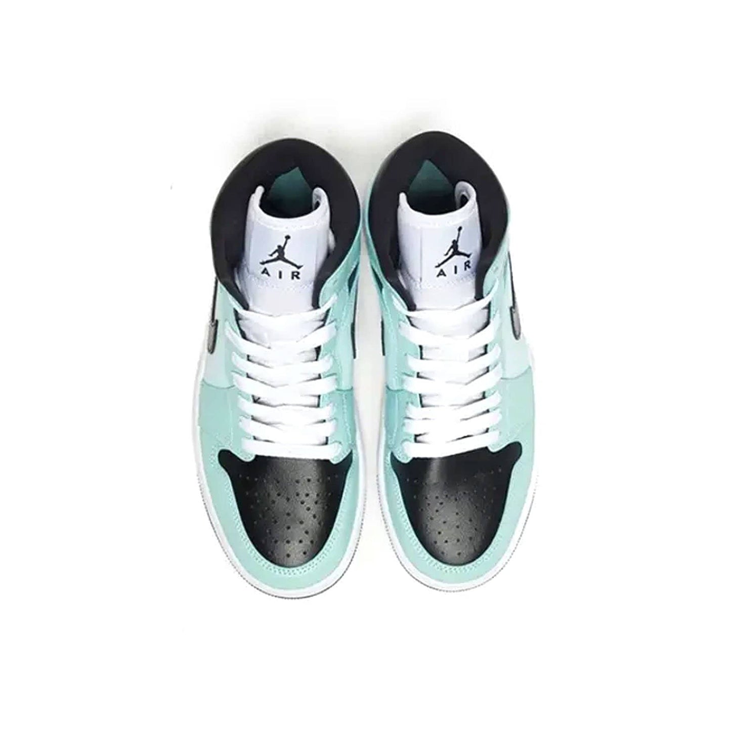 Air Jordan 1 Mid Wmns 'Aqua Blue Tint' — UK 2.5 | EU 35.5 | US 5 — Top View