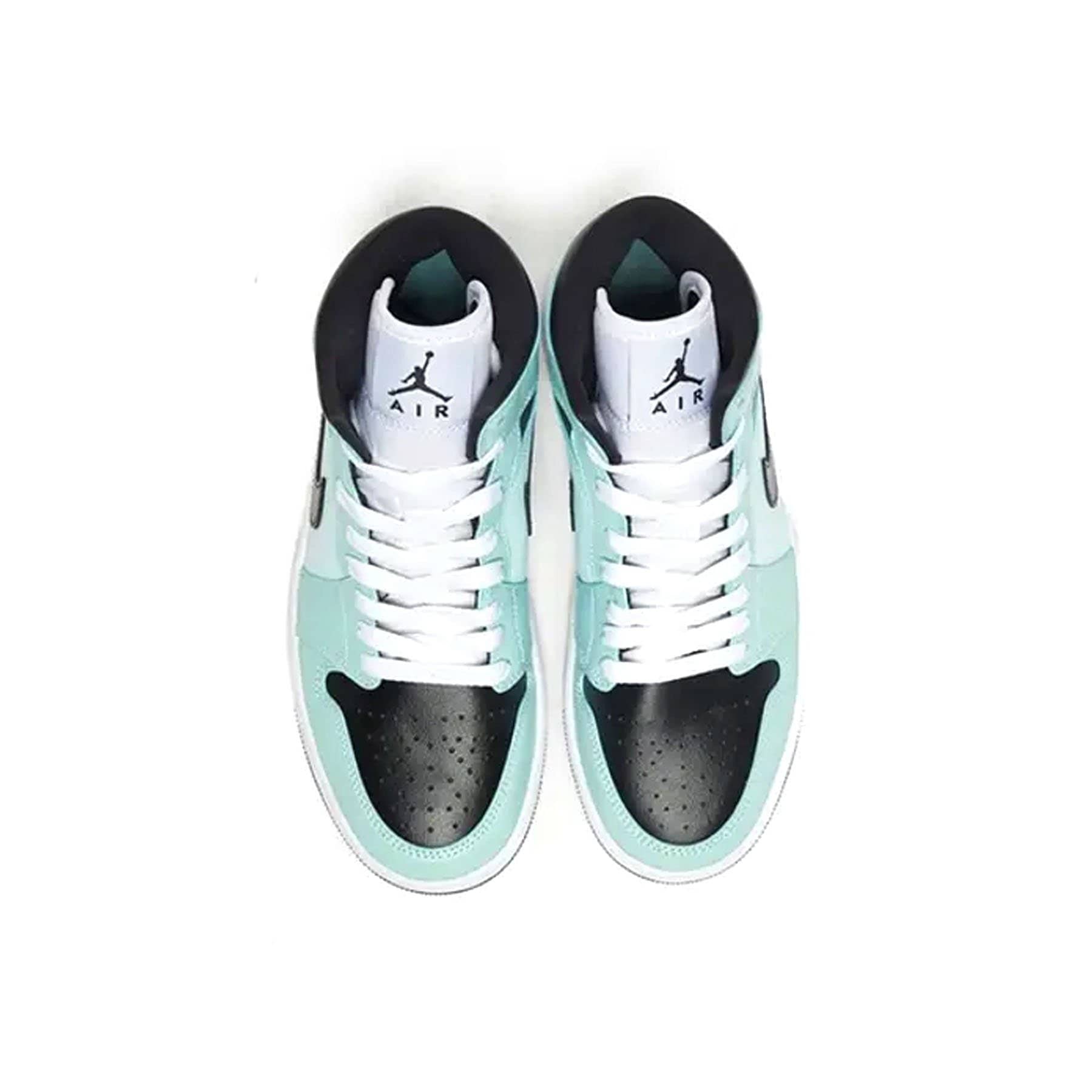Air Jordan 1 Mid Wmns 'Aqua Blue Tint' — UK 2.5 | EU 35.5 | US 5 — Top View