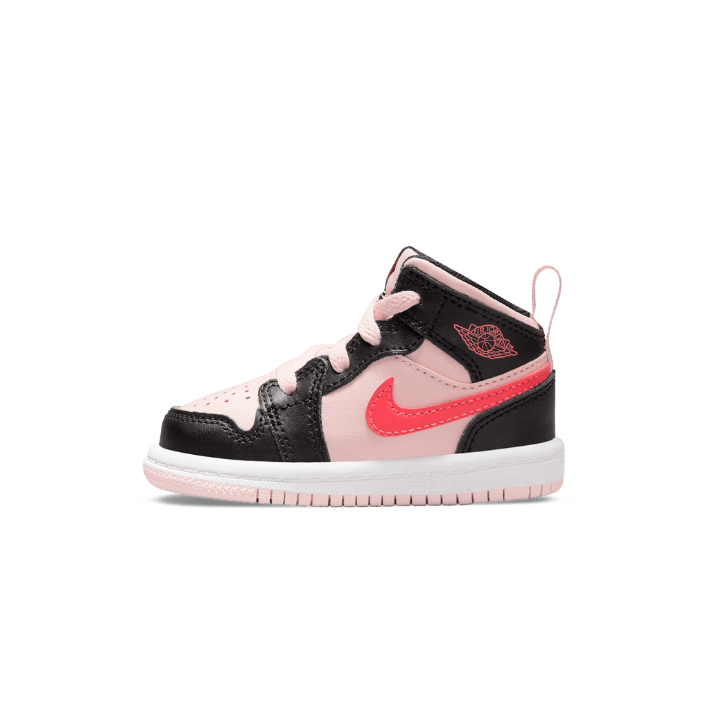 Air Jordan 1 Mid TD 'Black Pink Crimson' — UK 0C | EU 15 | US 0C — Front View