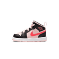 Air Jordan 1 Mid TD 'Black Pink Crimson' — UK 0C | EU 15 | US 0C — Front View