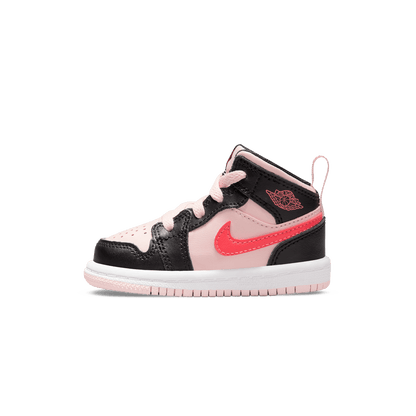 Air Jordan 1 Mid TD 'Black Pink Crimson' — UK 0C | EU 15 | US 0C — Front View
