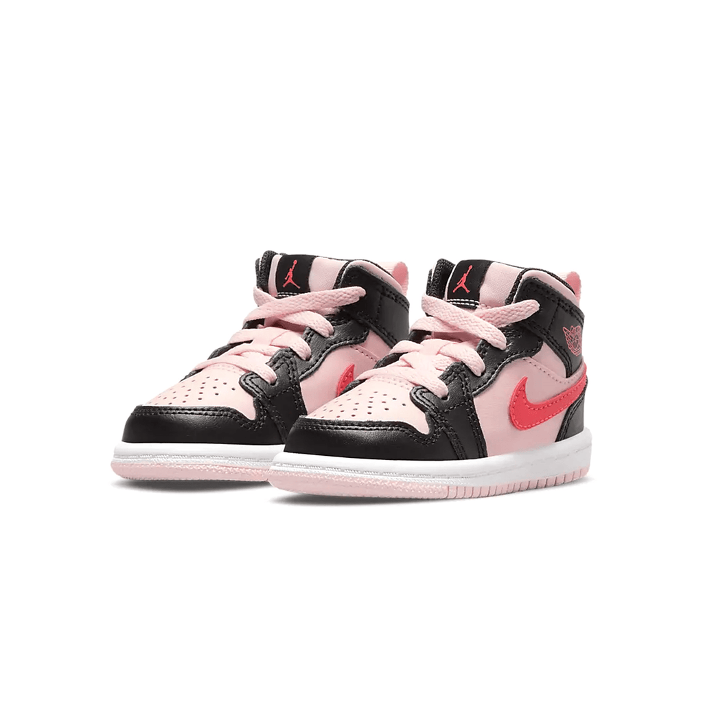 Air Jordan 1 Mid TD 'Black Pink Crimson' — UK 0C | EU 15 | US 0C — Side View
