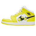 Air Jordan 1 Mid SE GS 'Rose Patch - Dynamic Yellow' — UK 13.5 | EU 32 | US 1Y — Front View