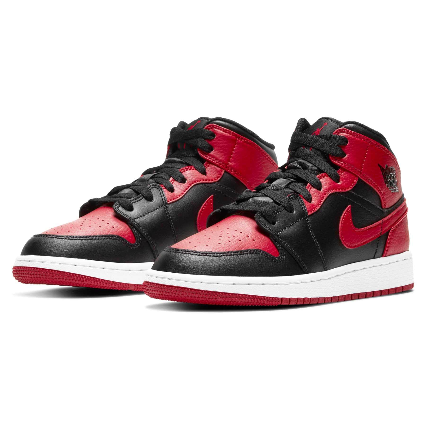 Air Jordan 1 Mid GS 'Banned' — UK 13.5 | EU 32 | US 1Y — Side View