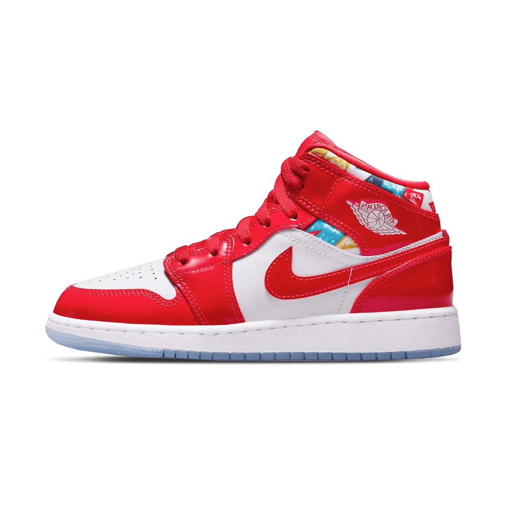 Air Jordan 1 Mid SE GS 'Barcelona Sweater' — UK 13.5 | EU 32 | US 1Y — Front View