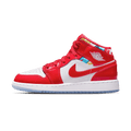 Air Jordan 1 Mid SE GS 'Barcelona Sweater' — UK 13.5 | EU 32 | US 1Y — Front View