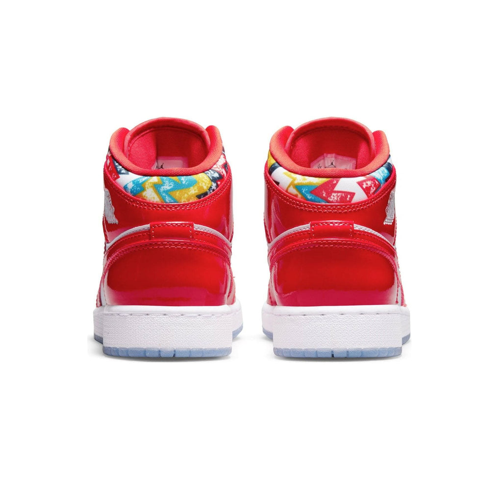 Air Jordan 1 Mid SE GS 'Barcelona Sweater' — UK 13.5 | EU 32 | US 1Y — Back View