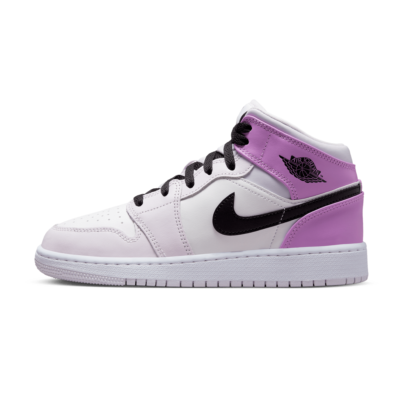 Air Jordan 1 Mid GS 'Barely Grape' — UK 13.5 | EU 32 | US 1Y — Front View