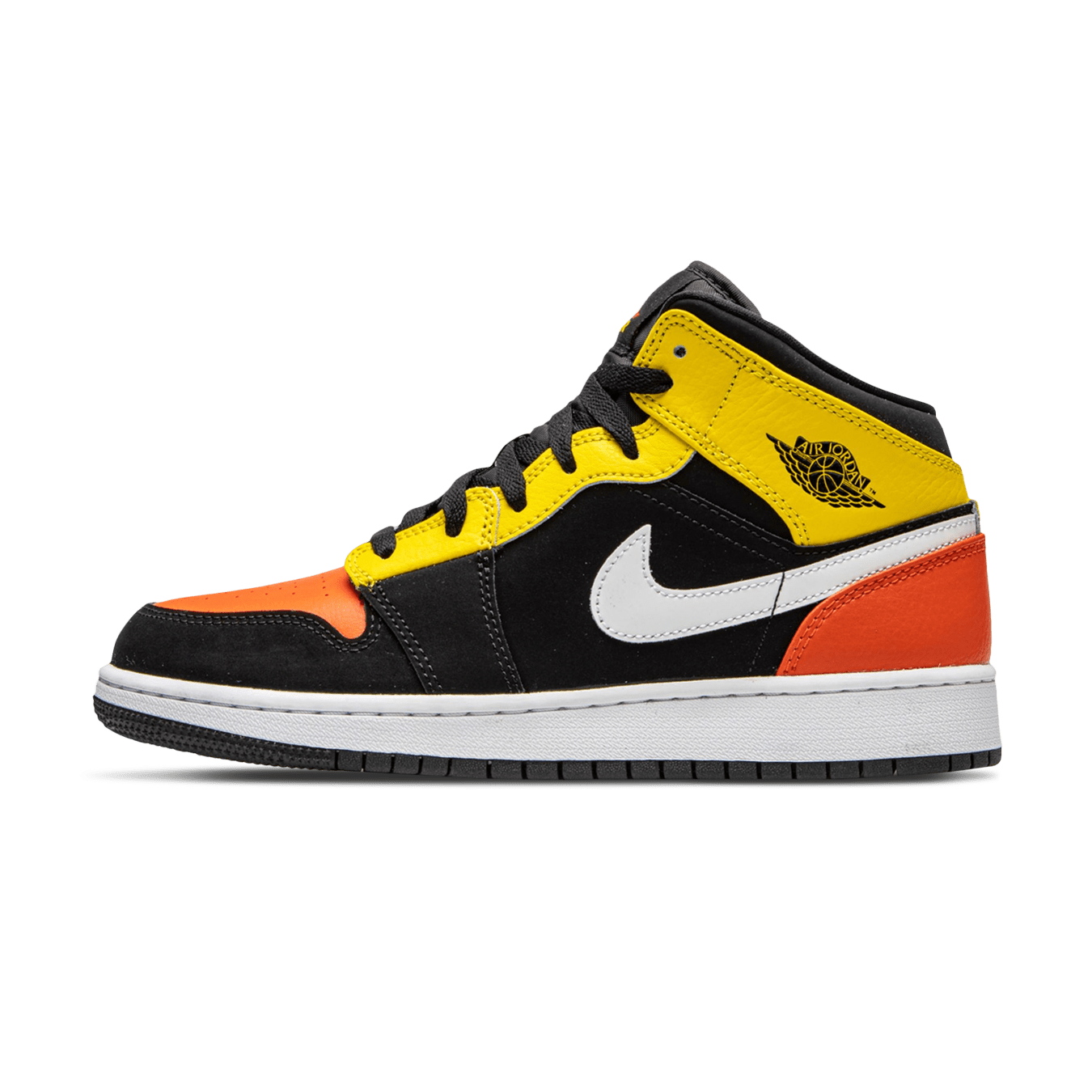 Air Jordan 1 Mid SE GS 'Amarillo Team Orange' — UK 13.5 | EU 32 | US 1Y — Front View