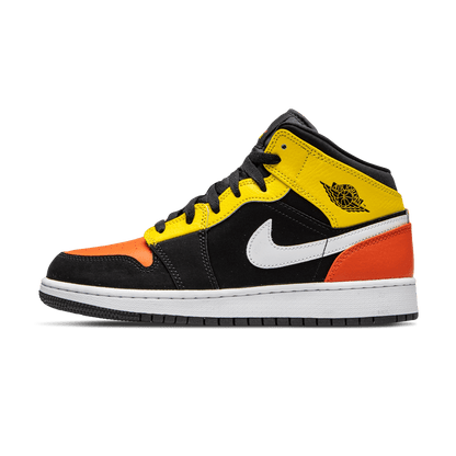 Air Jordan 1 Mid SE GS 'Amarillo Team Orange' — UK 13.5 | EU 32 | US 1Y — Front View