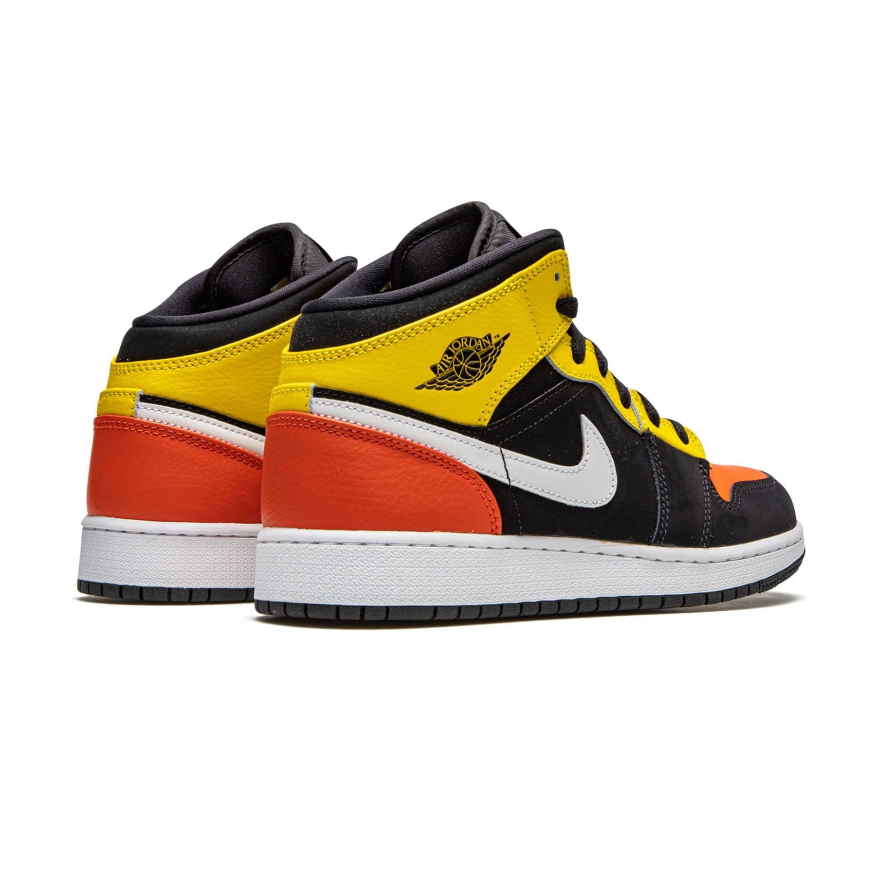 Air Jordan 1 Mid SE GS 'Amarillo Team Orange' — UK 13.5 | EU 32 | US 1Y — Back View