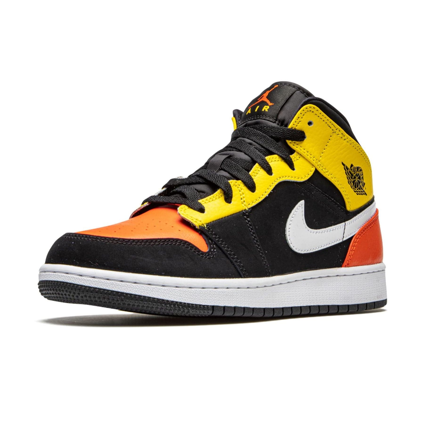 Air Jordan 1 Mid SE GS 'Amarillo Team Orange' — UK 13.5 | EU 32 | US 1Y — Top View