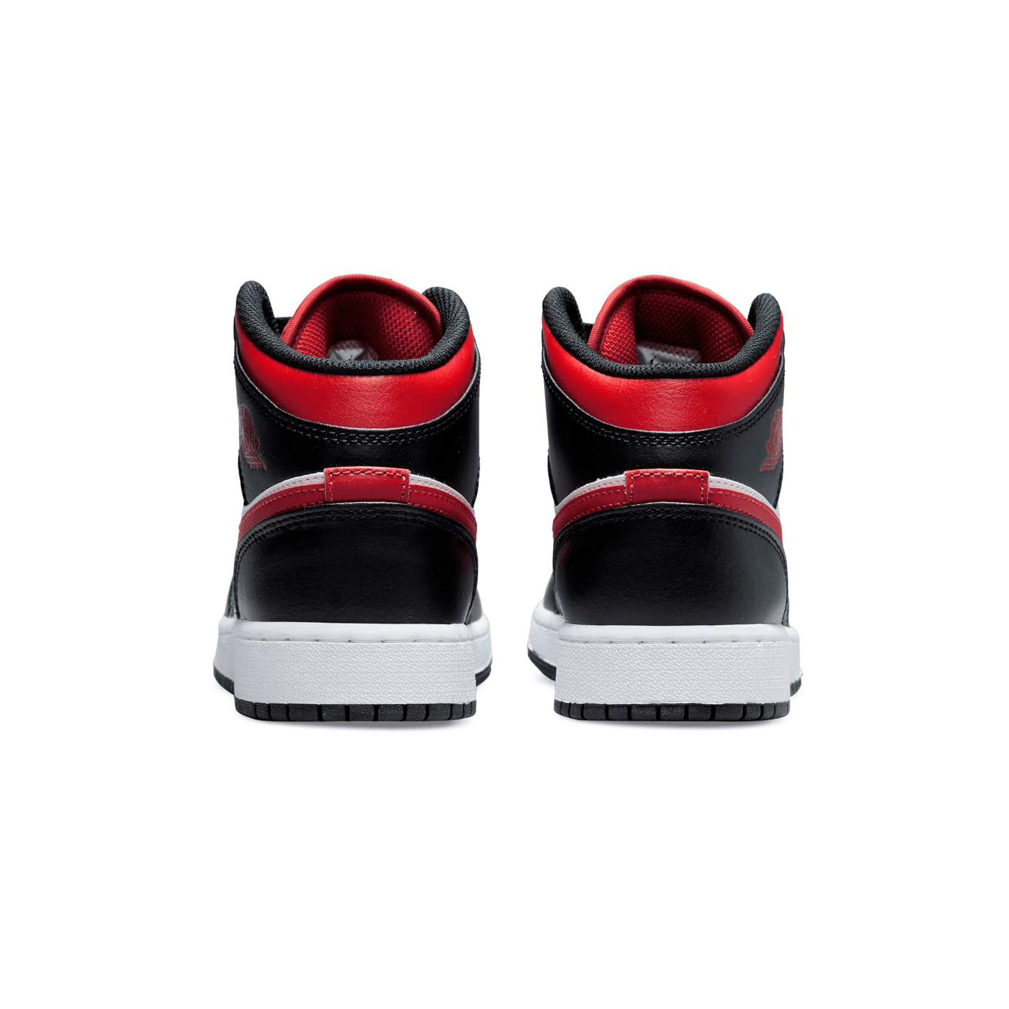 Air Jordan 1 Mid GS 'Black Fire Red' — UK 13.5 | EU 32 | US 1Y — Top View