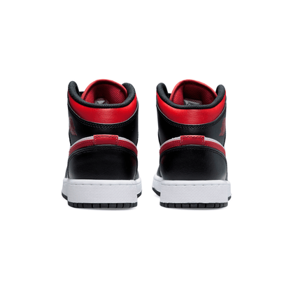 Air Jordan 1 Mid GS 'Black Fire Red' — UK 13.5 | EU 32 | US 1Y — Top View